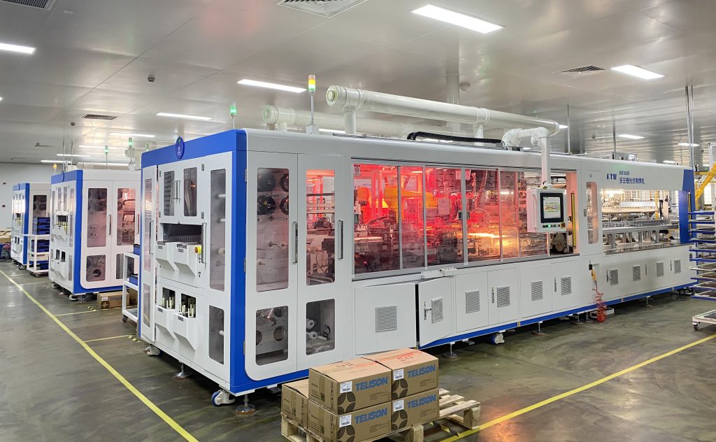 Solar cell automatic welding production line